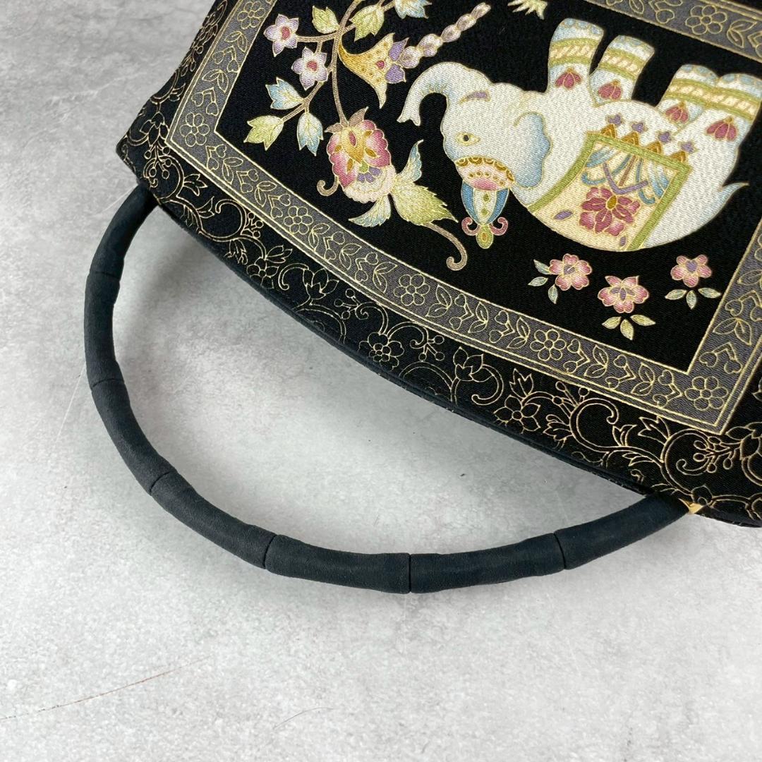 未使用級✨京都オカジマ 和装バッグ ゾウ刺繍 ハンドバッグ フォーマル