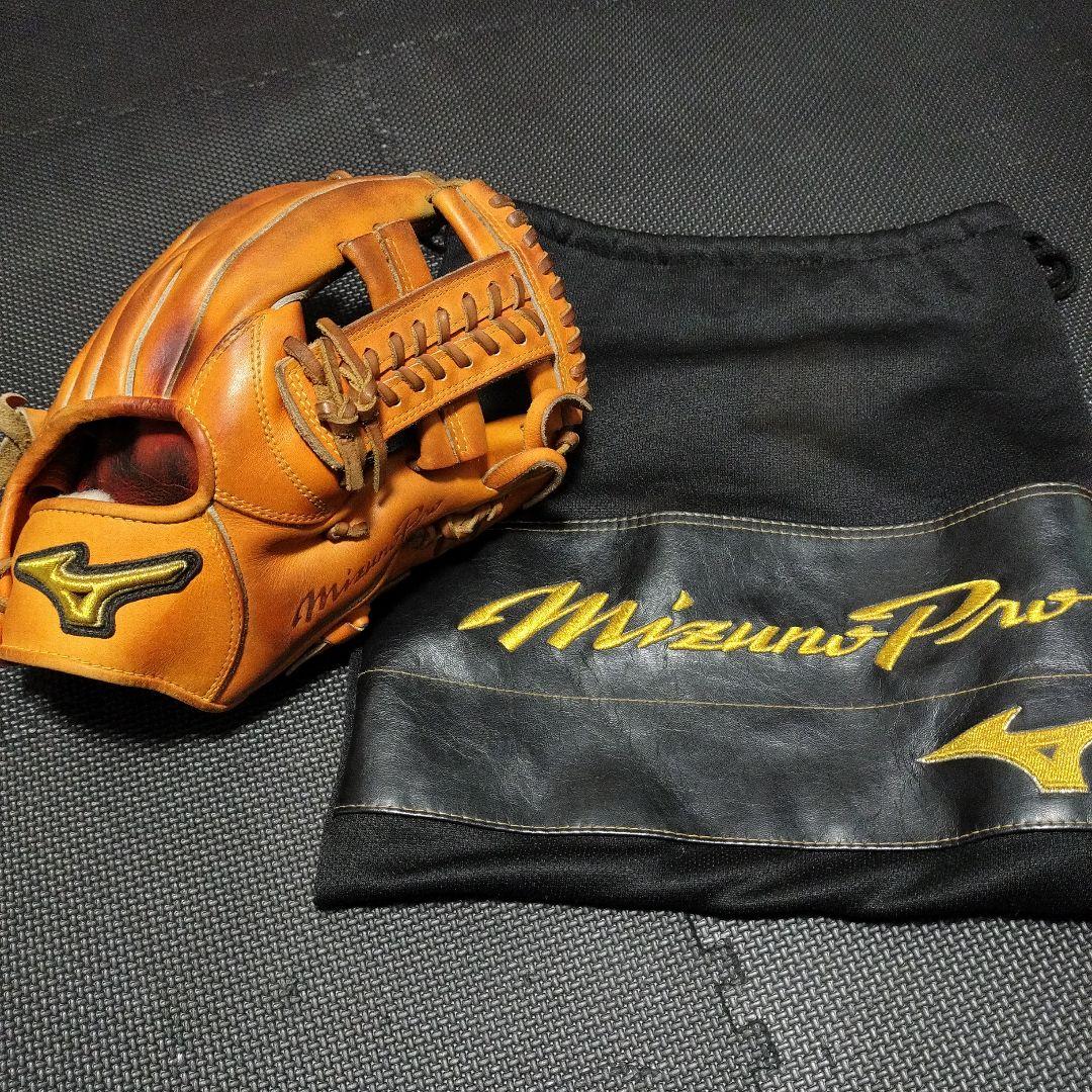 【良品】ミズノプロ軟式内野用サイズ9　セカンド・ショート