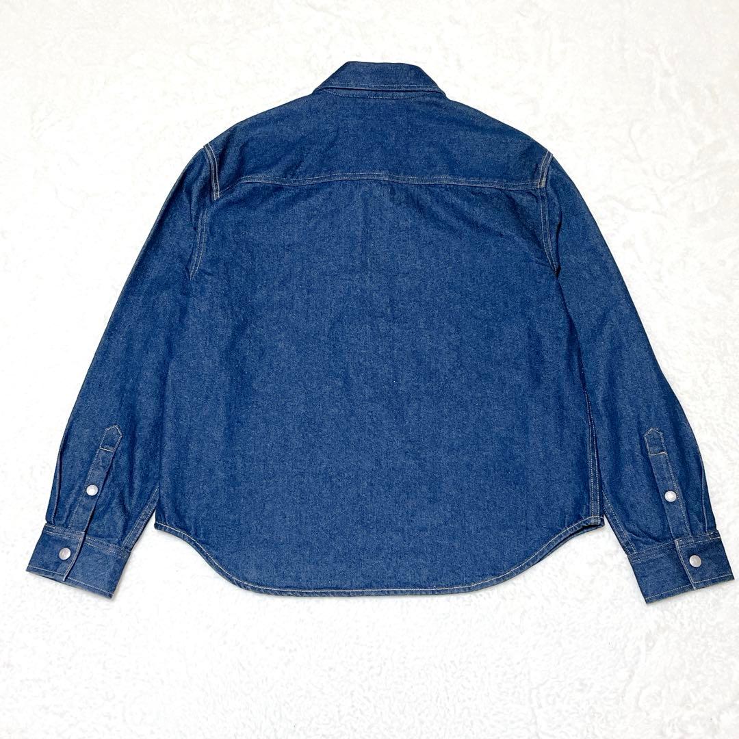【美品】  ジョングク着用　リラックスリニアデニムシャツ