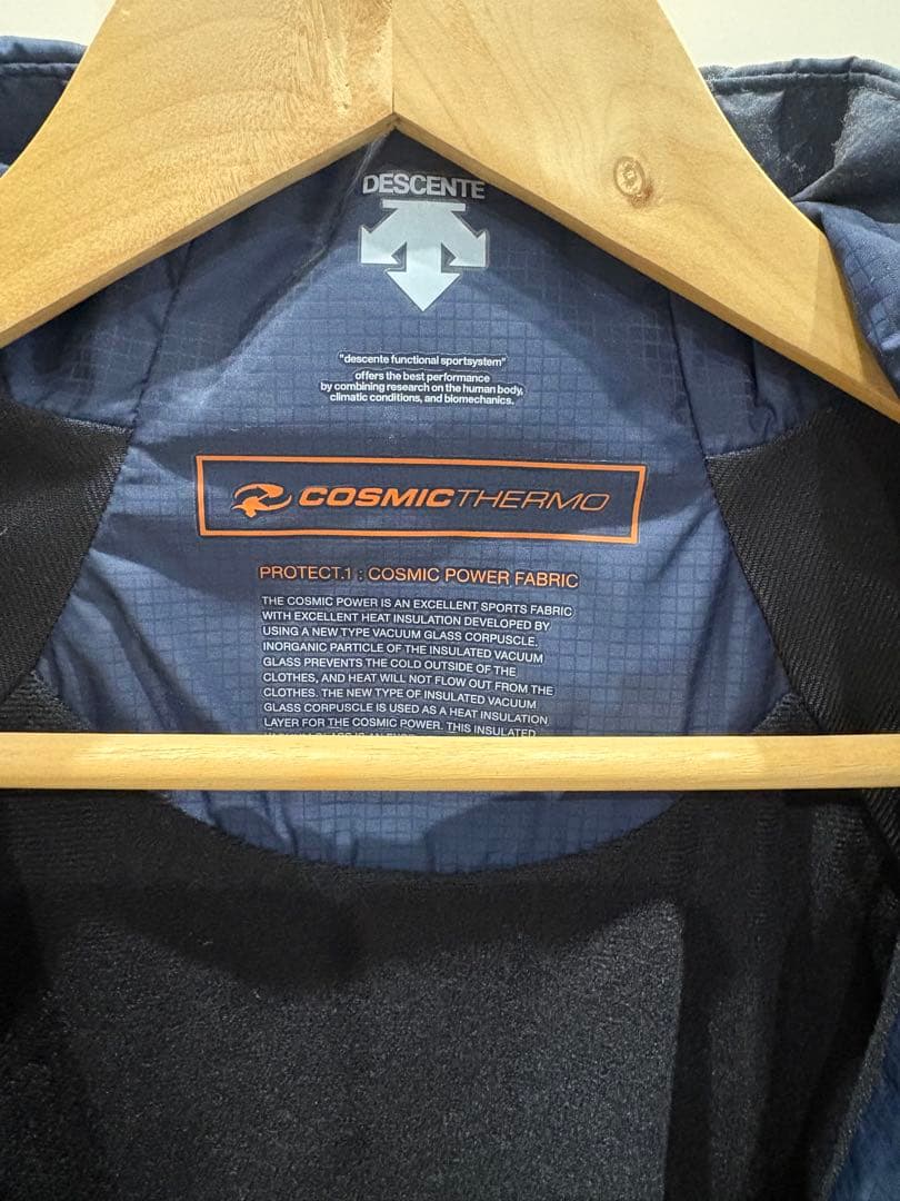 デサント コズミックサーモ ジャケット&パンツセット M ネイビー 美品