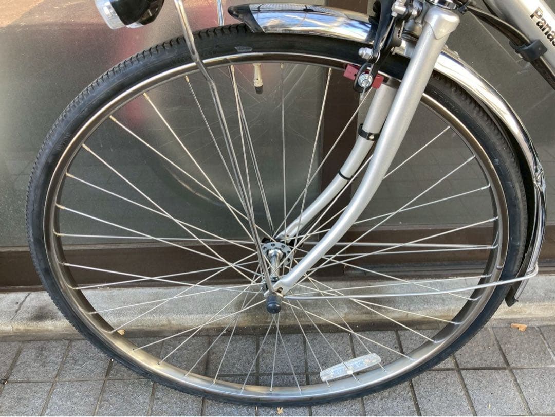 中古電動自転車 パナソニック ティモDX 27インチ シルバー 横浜 №3734