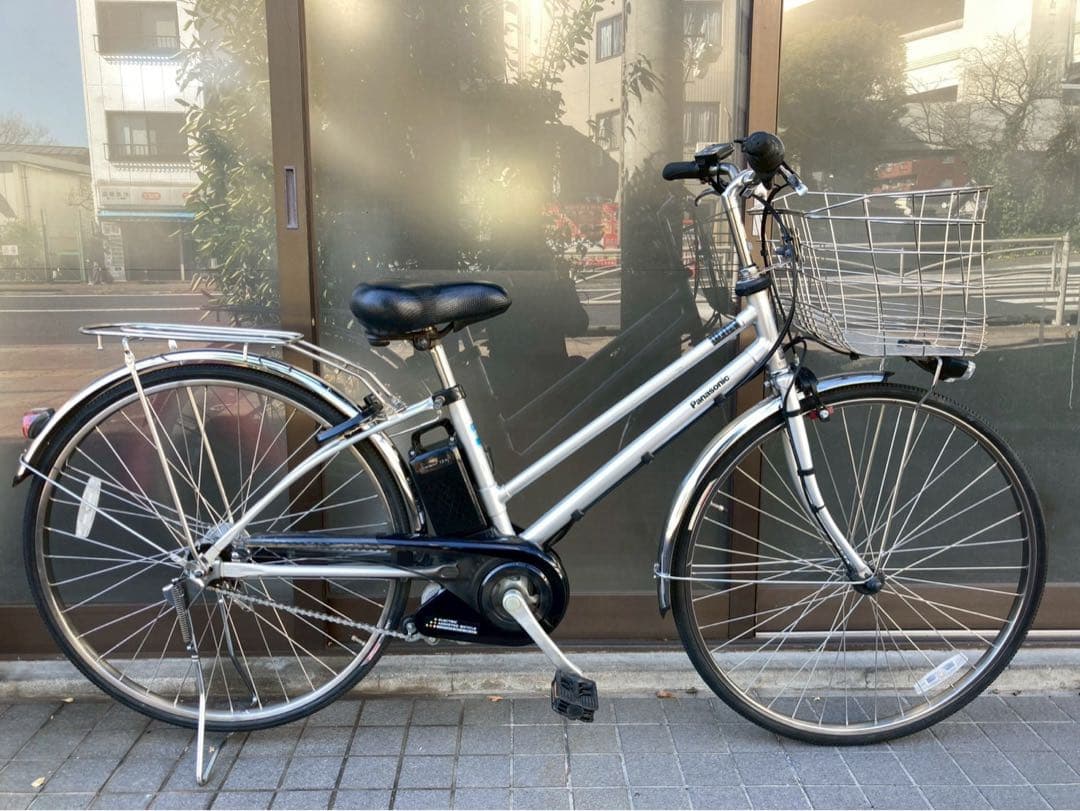 中古電動自転車 パナソニック ティモDX 27インチ シルバー 横浜 №3734