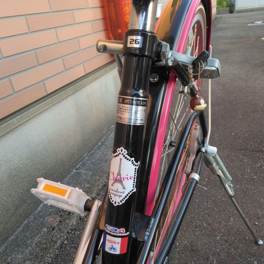 送料込み！大人気　シェリール　自転車　女の子　ブラック　26インチ