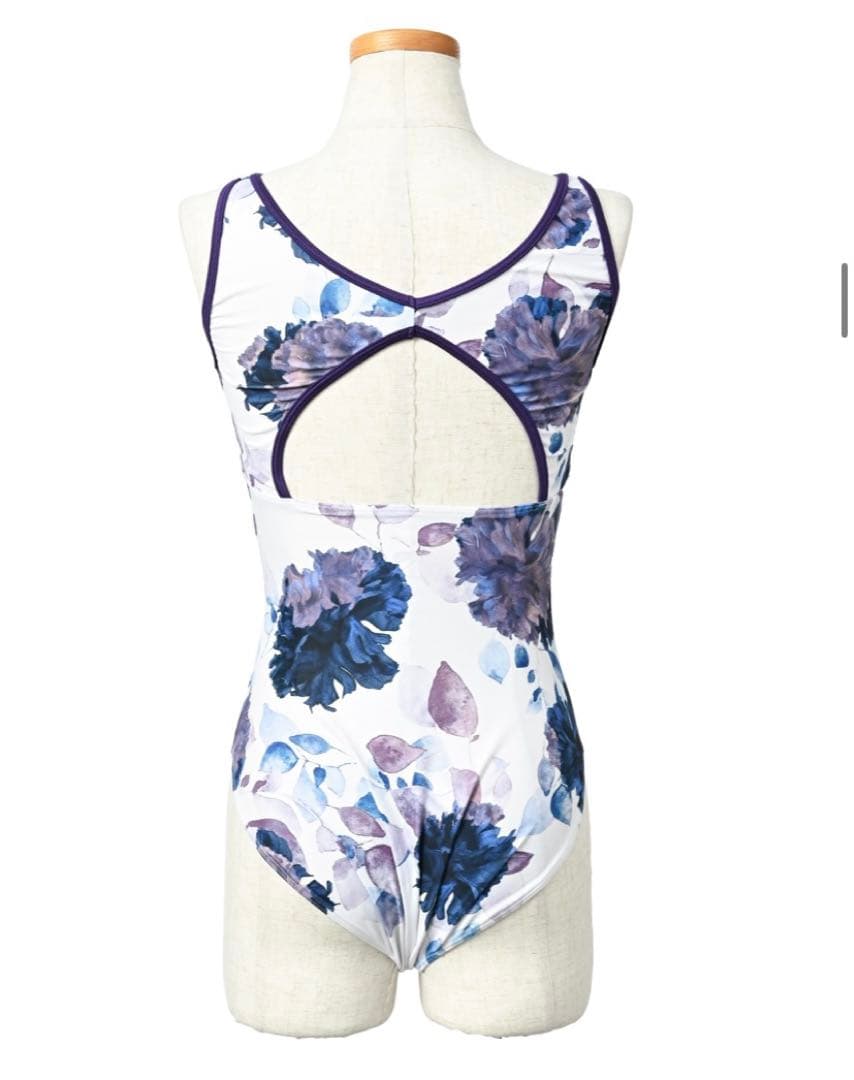 バレエ レオタード 【 ミニヨン Mignon】 ボートネック タンク 花柄