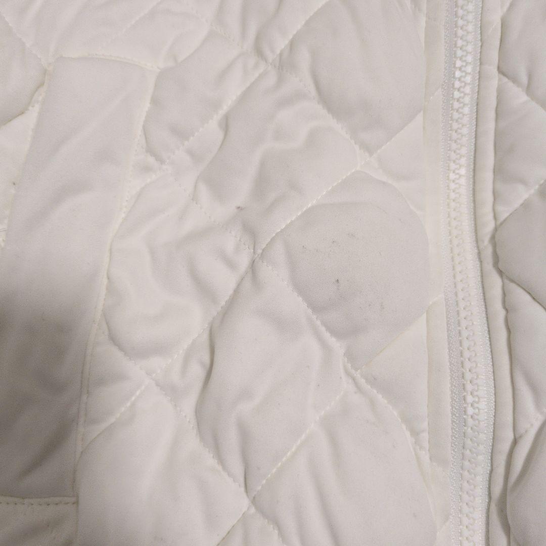 【即日発送】ホワイトキルティングジャケット フード付き