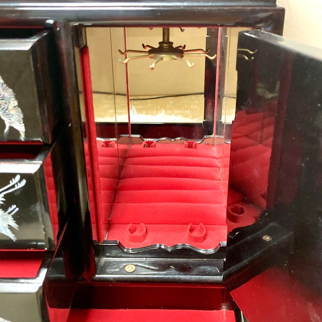 【未来】螺鈿細工 漆工芸 アクセサリーケース 宝石箱 韓国伝統工芸