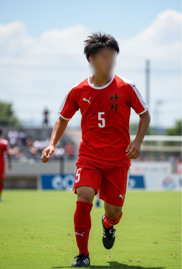 神村学園サッカー部ユニフォーム　L プーマ　アンダーシャツ＆スパッツ付属