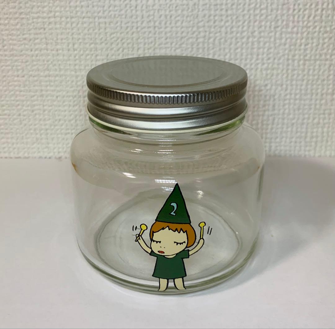 即購入OK奈良美智ストレージジャー (小) キャニスター ガラス オンナノコ