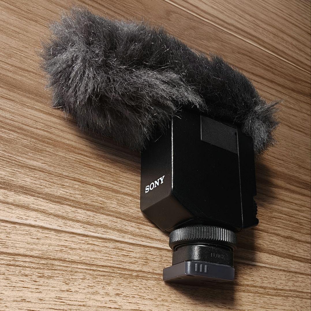【美品】SONYショットガンマイク ECM-B10 ウィンドジャマー付き