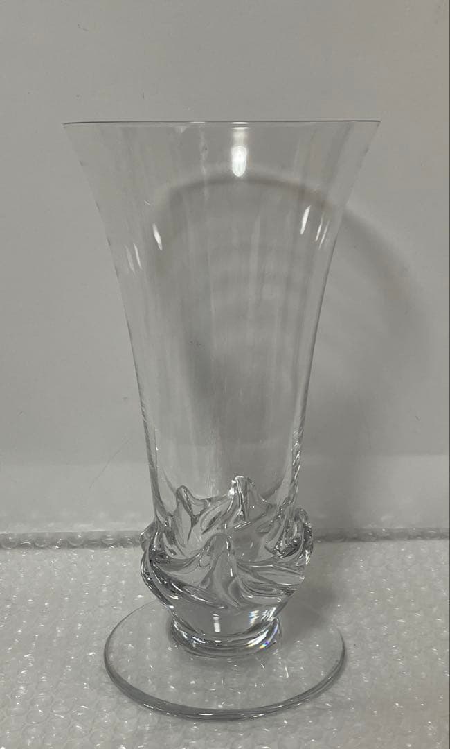 Daum FRANCEドームフランス フラワーベース 花瓶 高級クリスタルガラス