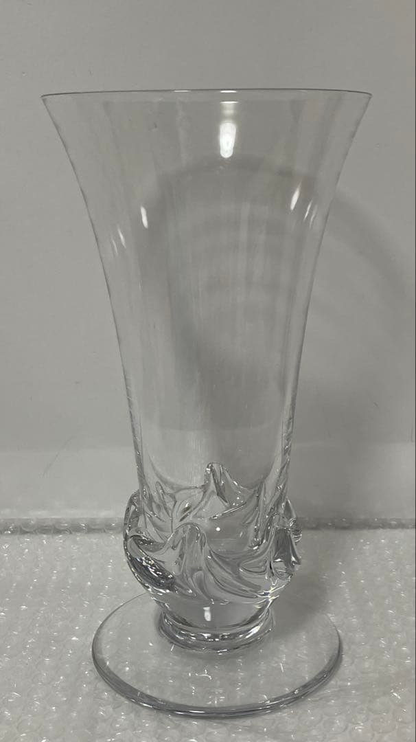 Daum FRANCEドームフランス フラワーベース 花瓶 高級クリスタルガラス