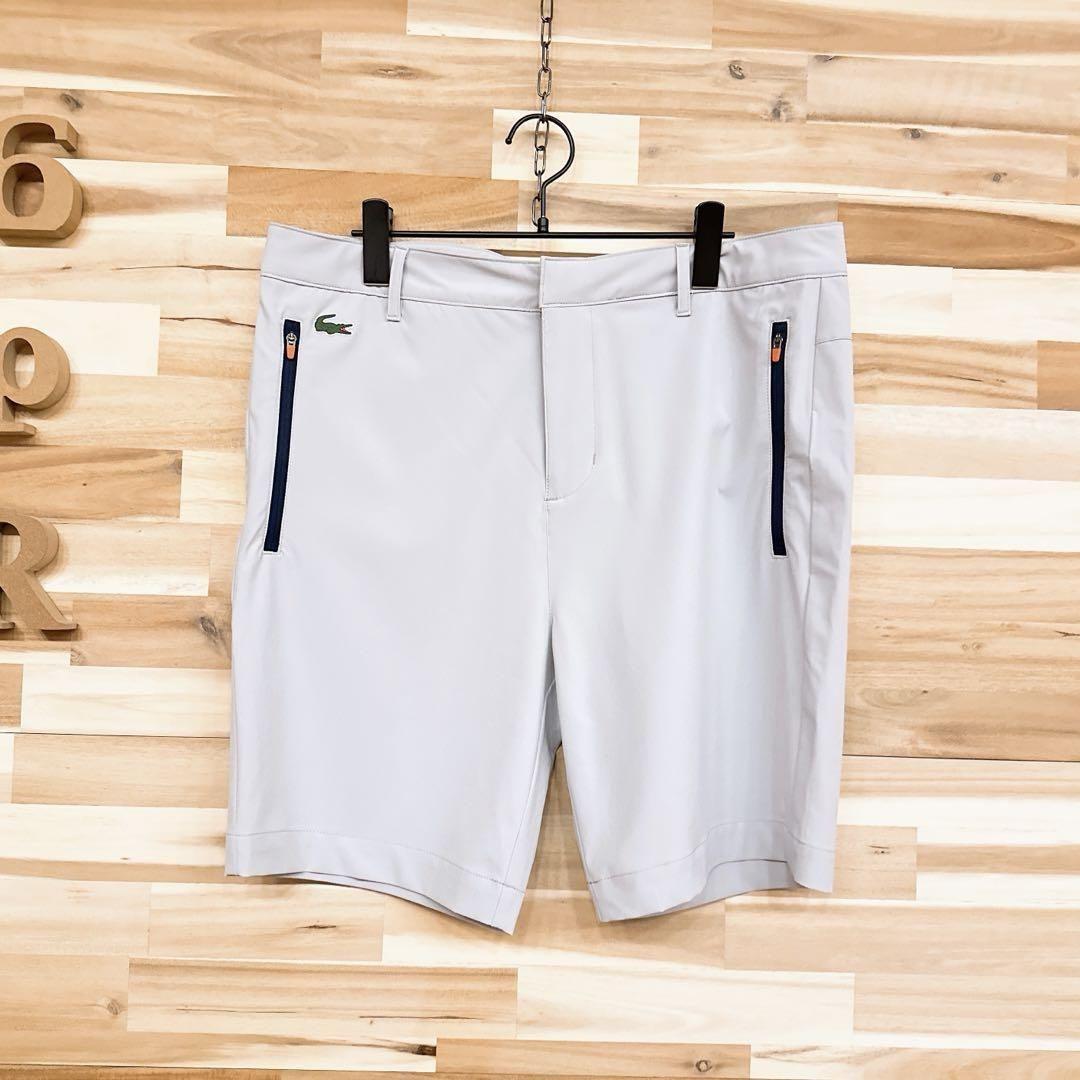 美品/廃番【ラコステ】ゴルフ ショーツ ハーフパンツ ショートパンツ グレー×紺