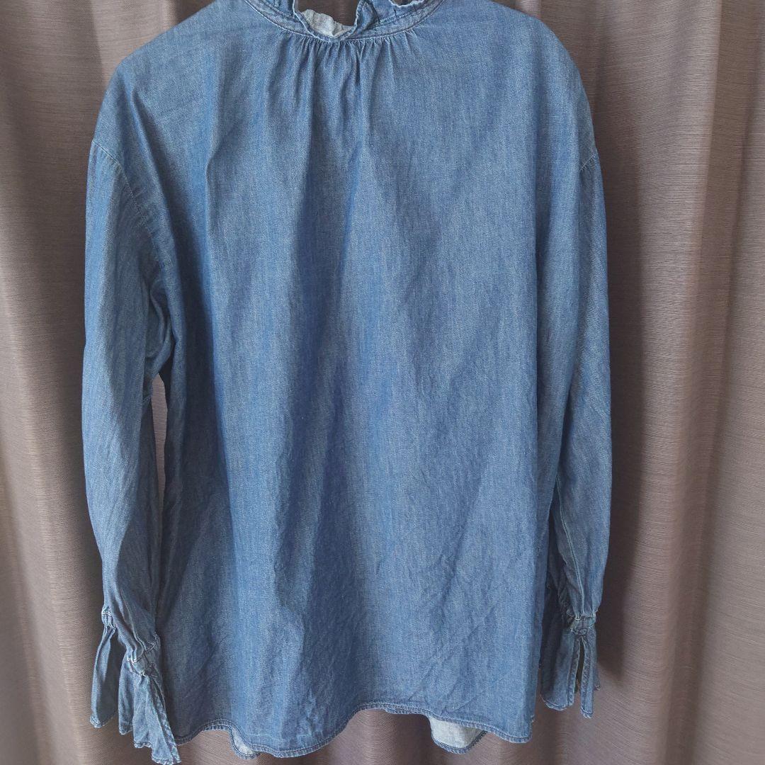 完売品　ジャーナルスタンダードレリューム　ライトデニムカラースタンドブラウス