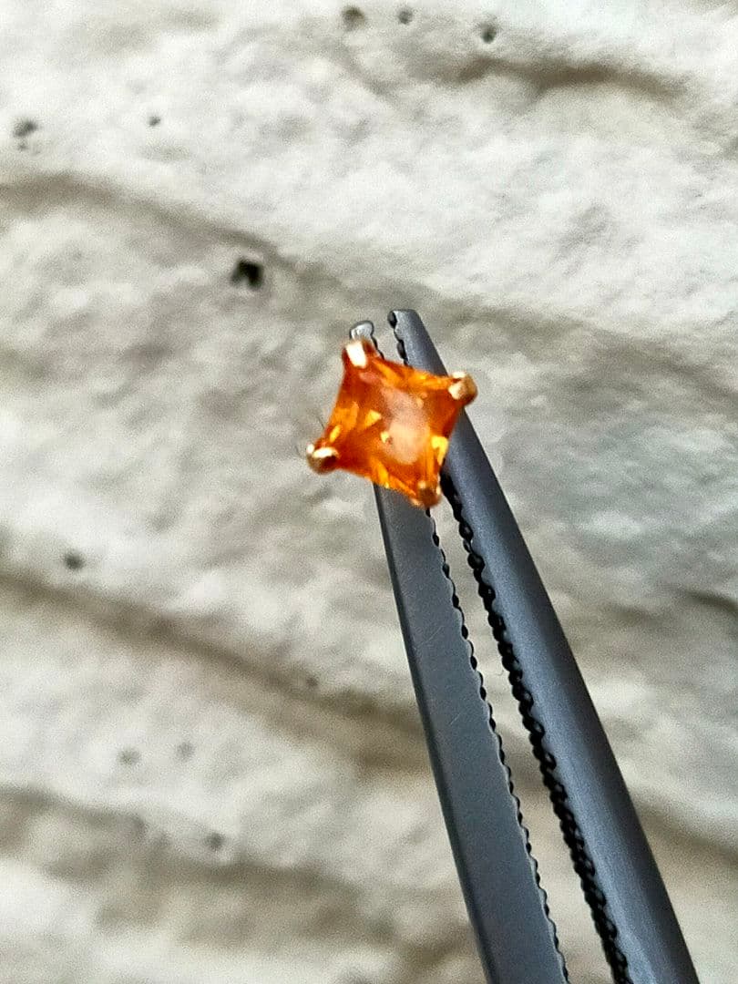 マンダリンガーネット　ガーネット　スペサルティンガーネット　ピアス