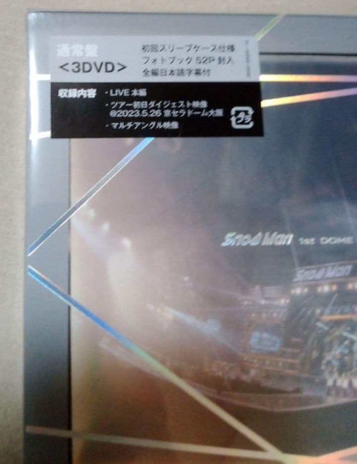 新品未開封  Man tour 2023 iDOME DVD