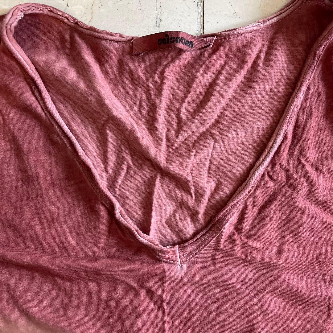 salsation TシャツダークレッドS