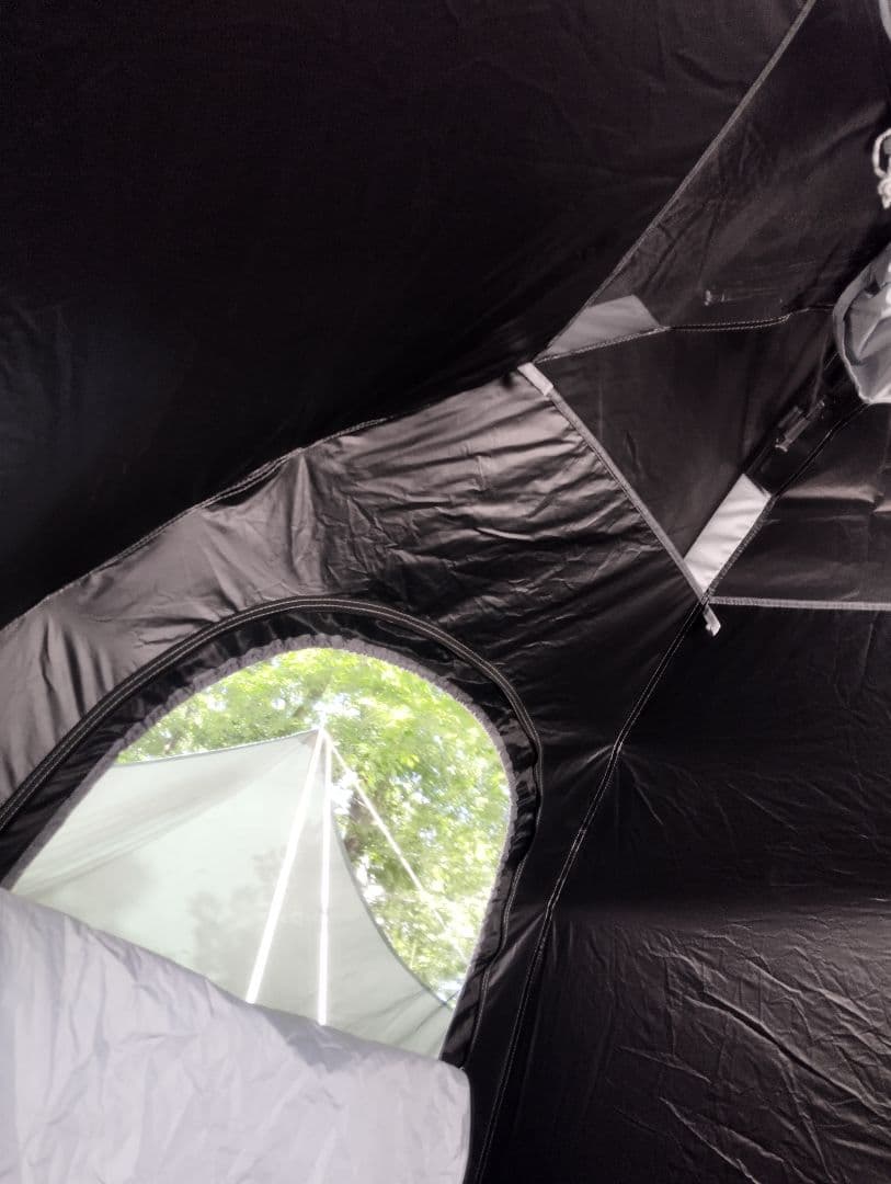 遮光グレー ワンタッチテント ヘキサゴン フィールドア