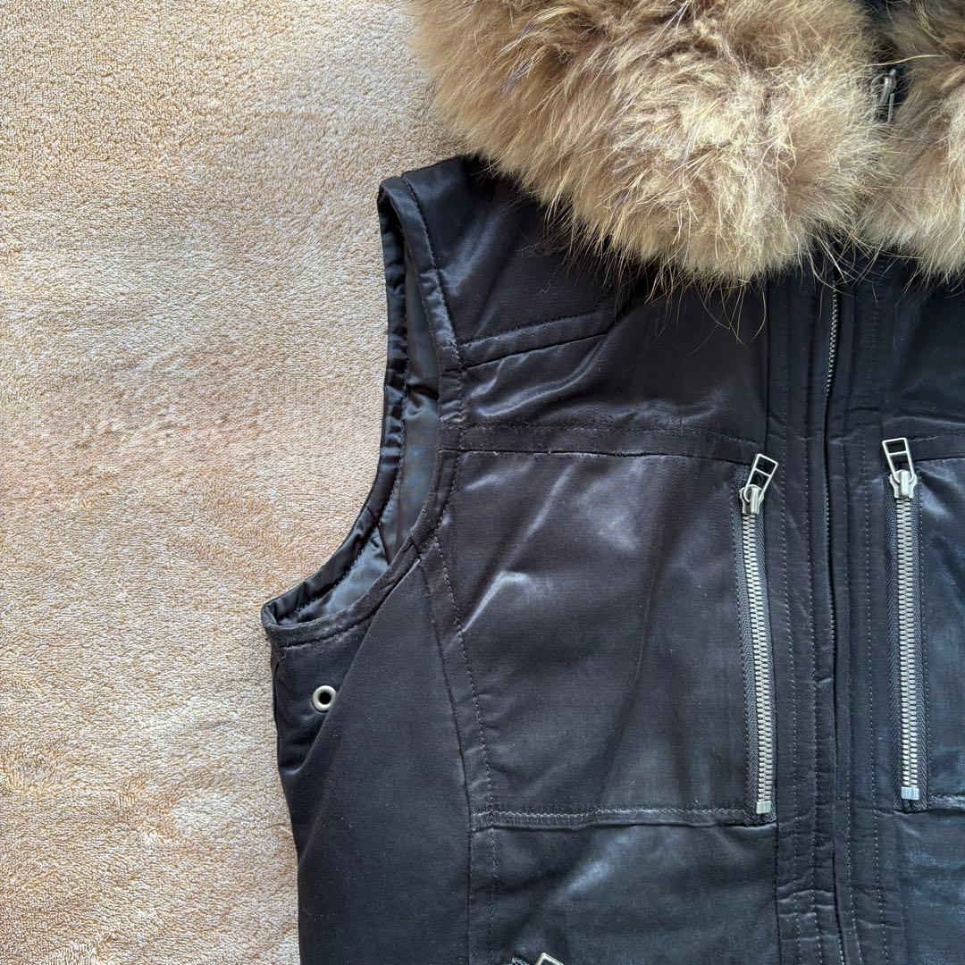 5351 POUR LES HOMMES ファー ダウンベストOpium フード