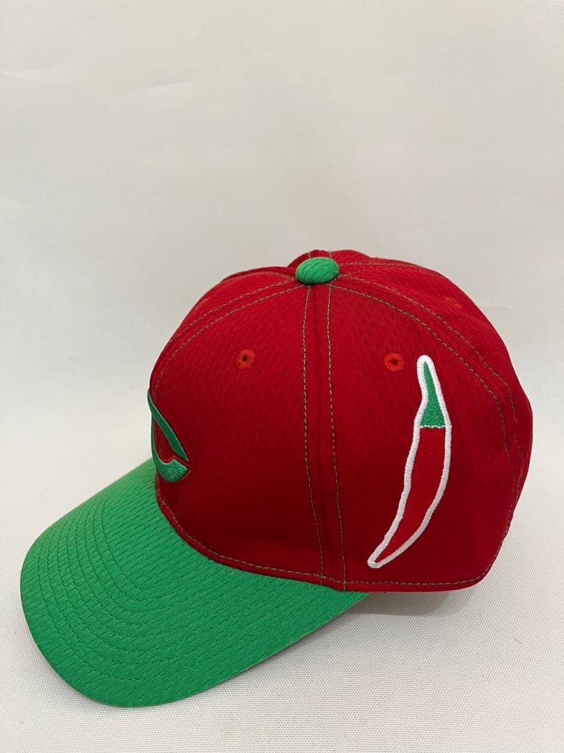 【広島カープ】MIZUNO キャップ　レッド　グリーン　唐辛子　真赤激