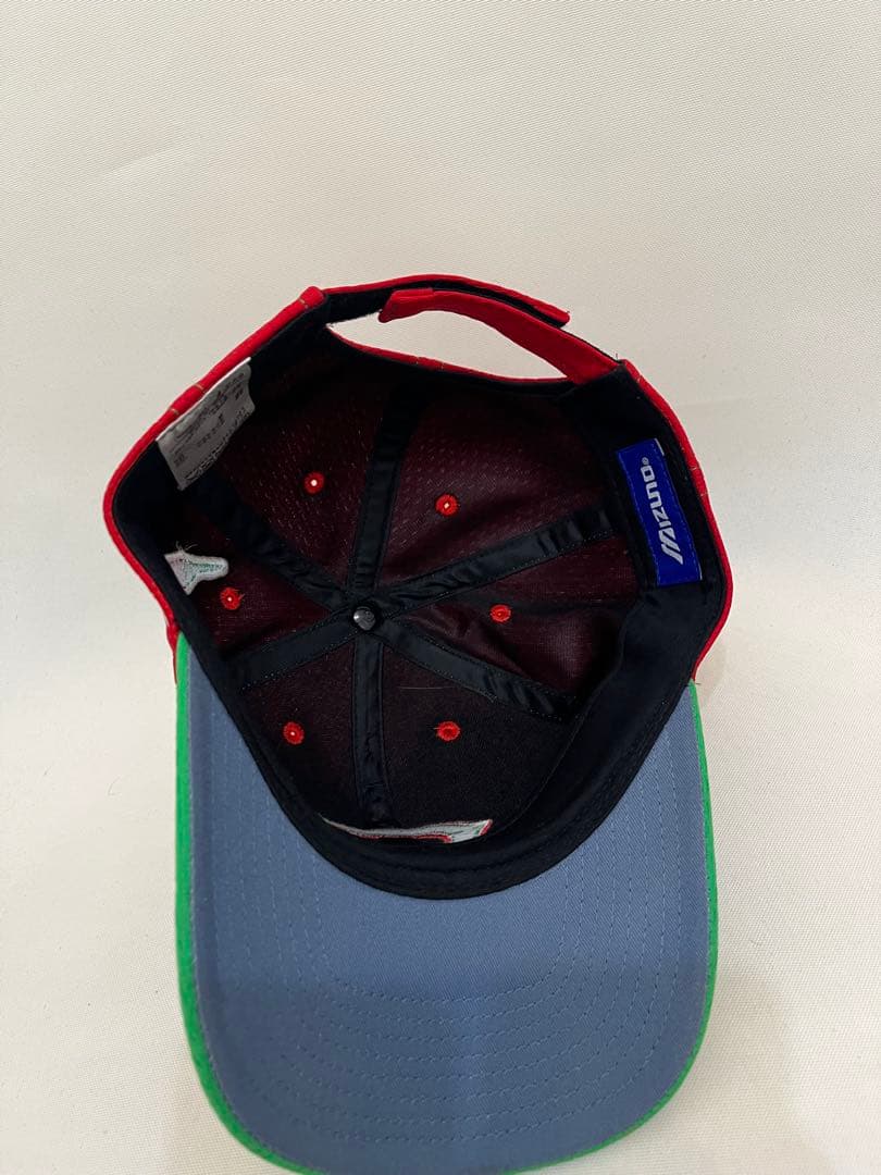 【広島カープ】MIZUNO キャップ　レッド　グリーン　唐辛子　真赤激