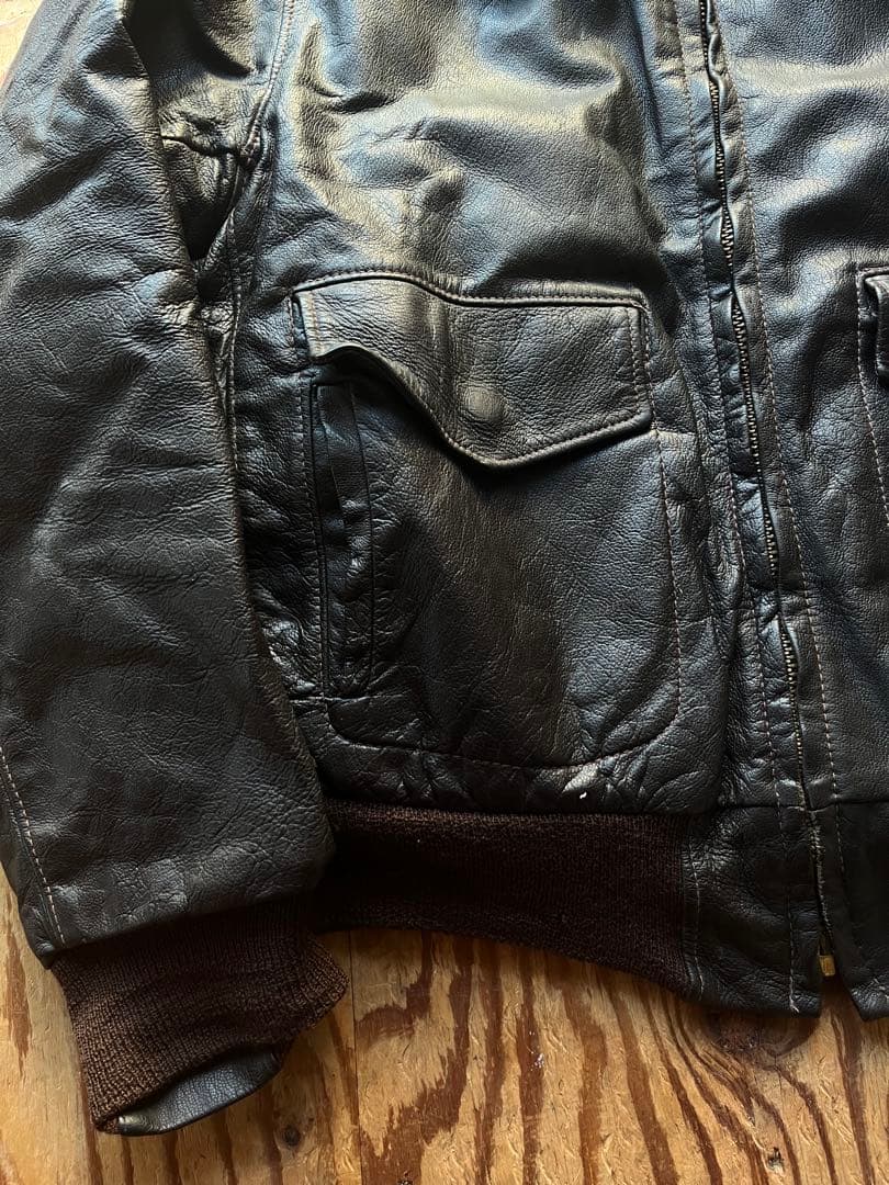 70s 80s vintage G-1 タイプ レザー ジャケット
