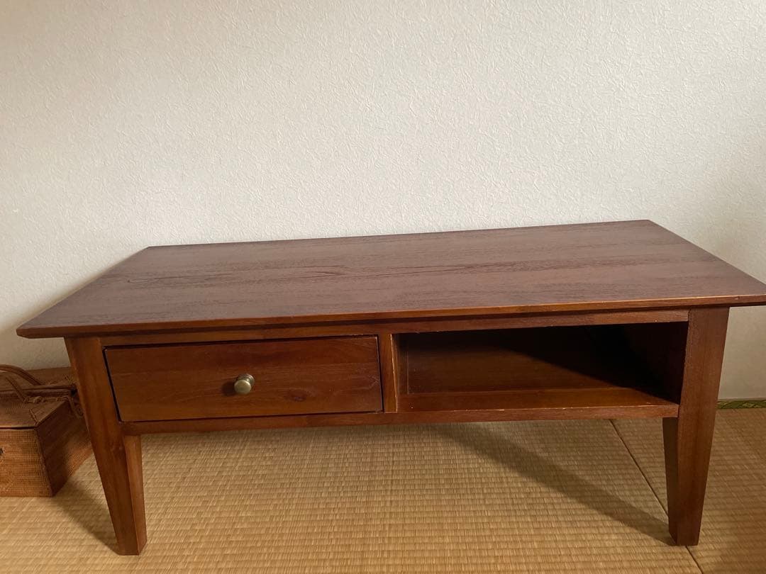 バリ島　チーク材　アンティーク　ローテーブル