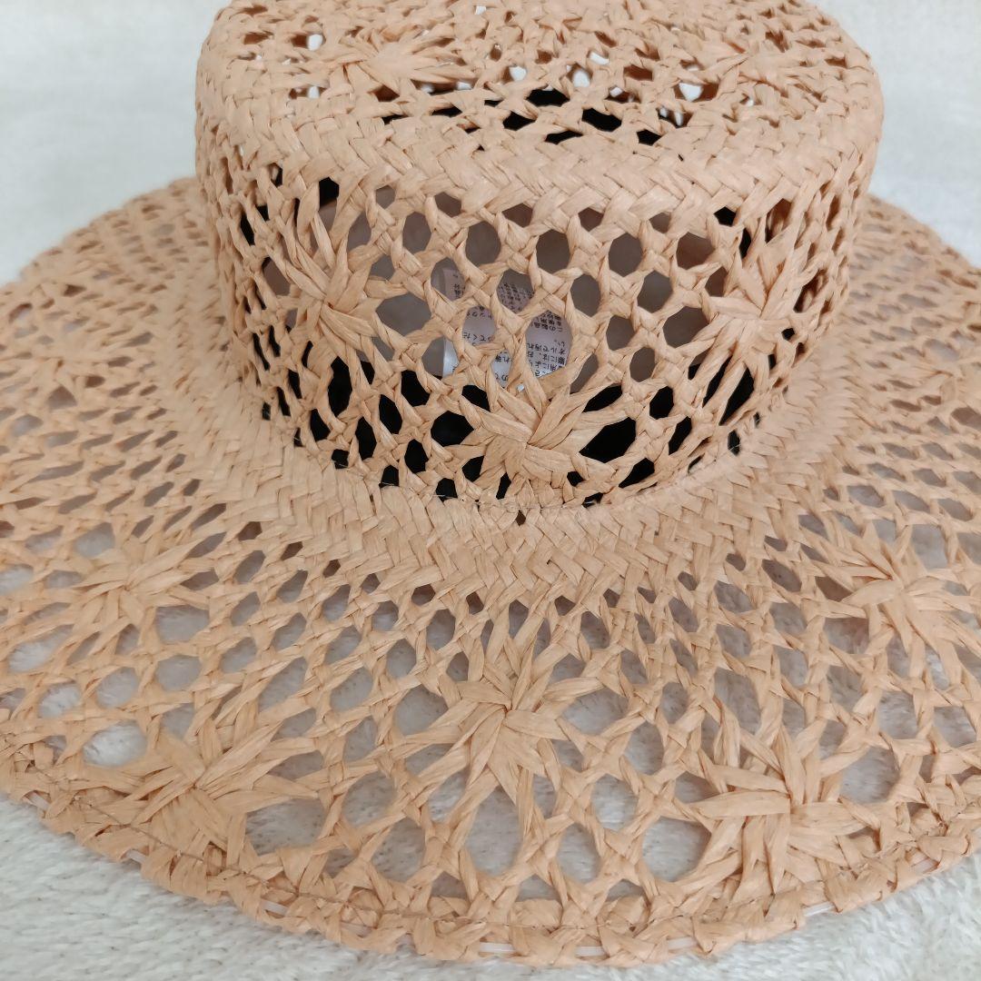 【専用】La Maison de Lyllis 麦わら帽子 57cm ベージュ
