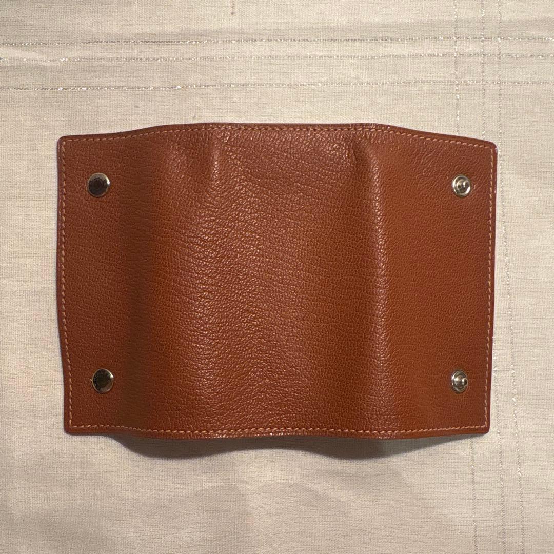 【新品・未使用】HERMES エルメス　ブラウン レザー キーケース 箱付き