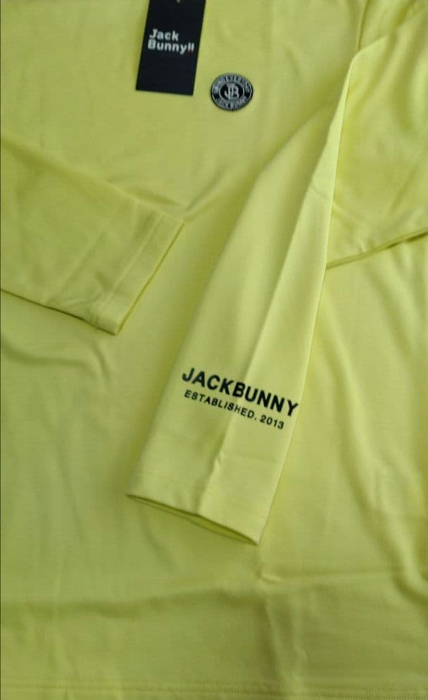 秋冬✩新品JACK BUNNY 長袖モックネックシャツ✩イエローグリーンサイズ5