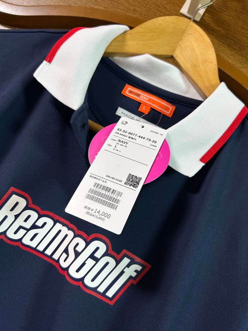 新品タグ付き　ビームスゴルフ　レディース　半袖ポロシャツ　L