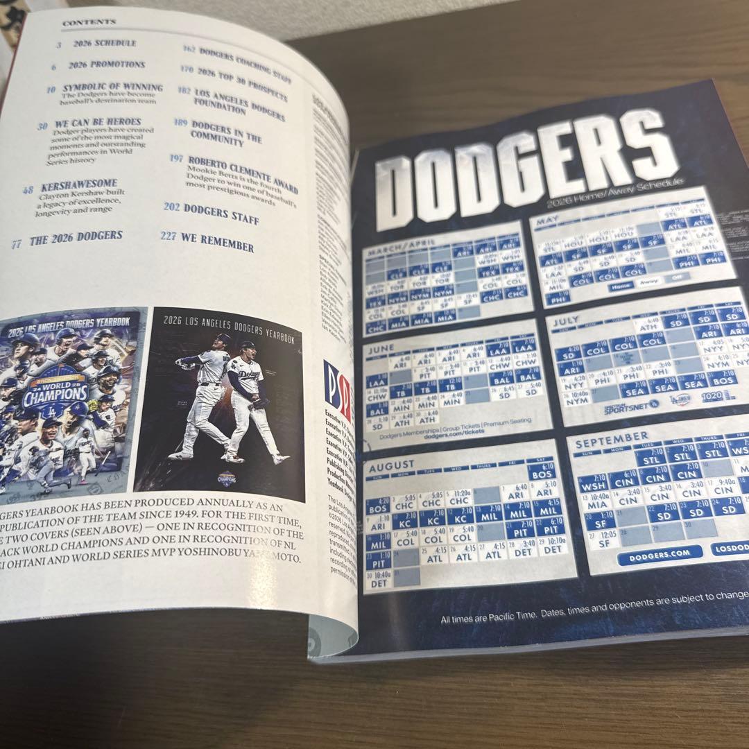 2026ロサンゼルスドジャース イヤーブック　YEARBOOK バックテゥバック