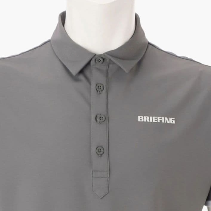 BRIEFING 吸水速乾 パンチング 半袖 メッシュポロシャツ