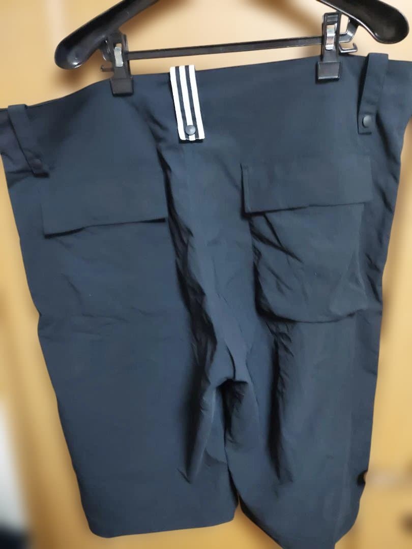 Y-3 ブラック ワークパンツ 4ポケット 3ストライプ【状態変更】