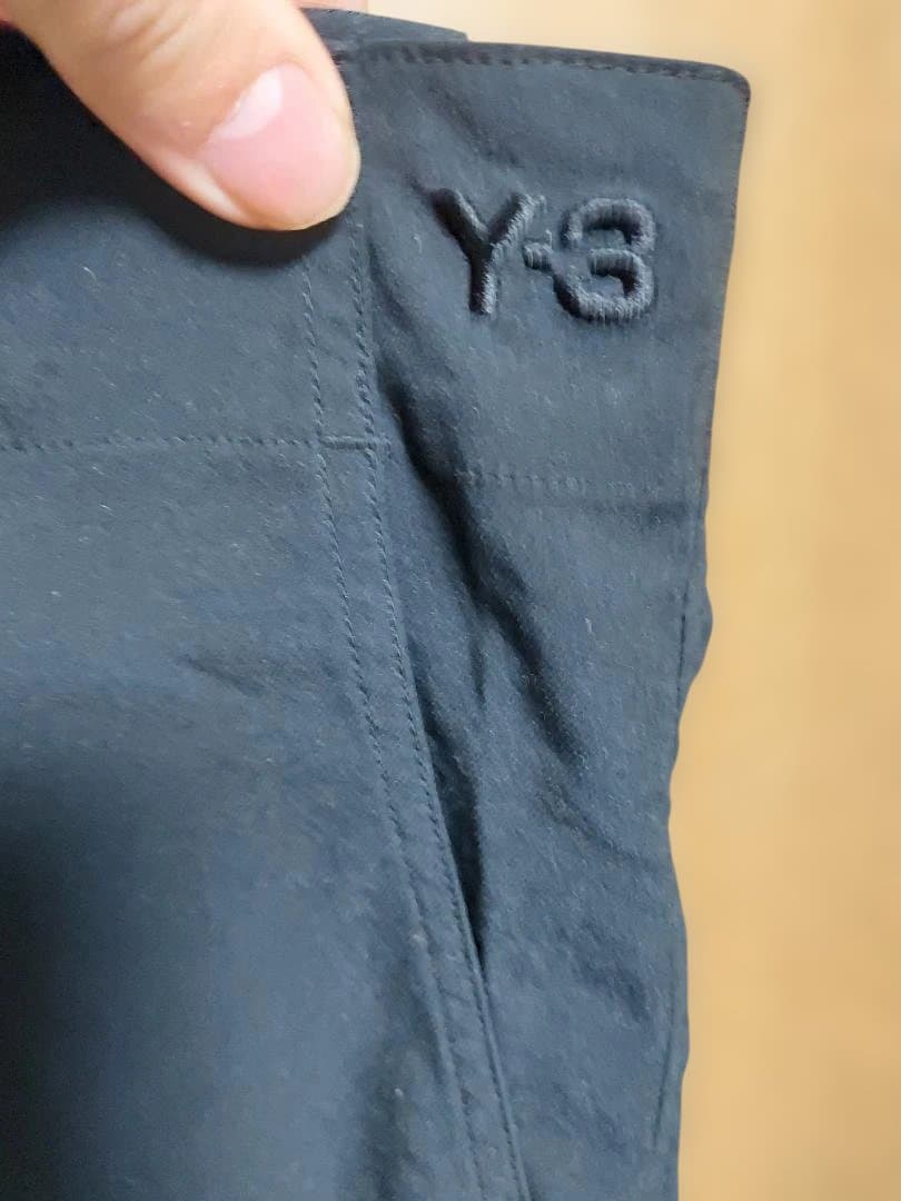 Y-3 ブラック ワークパンツ 4ポケット 3ストライプ【状態変更】