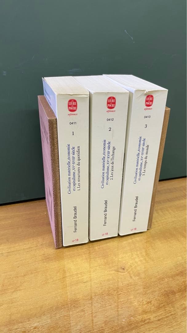 【ブローデル】フランス語3冊　日本語6冊（みすず書房）　9冊セット