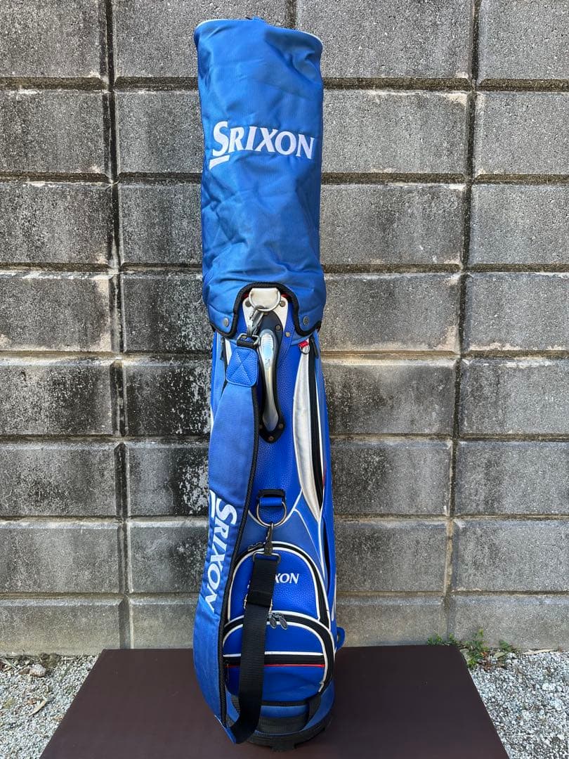 SRIXON（スリクソン）キャディバッグ ブルー 9型相当 フードカバー付き