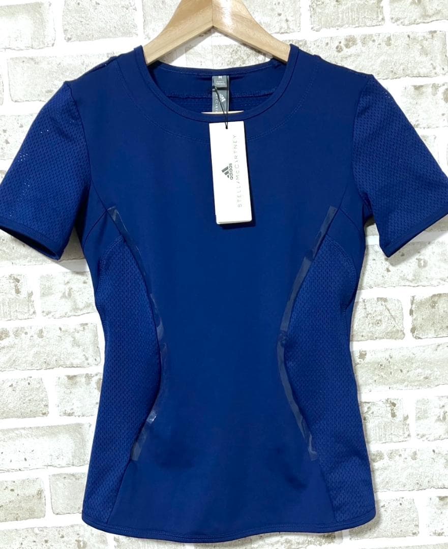 【早い者勝ち‼️】アディダス ステラマッカートニー ストレッチシャツ M 紺