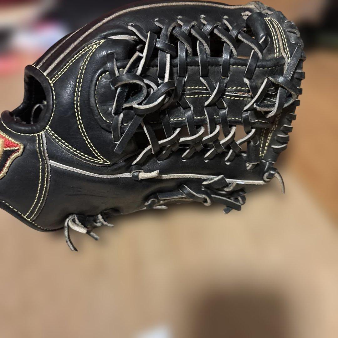 Wilson ブラック 軟式グローブ ストライプデザイン