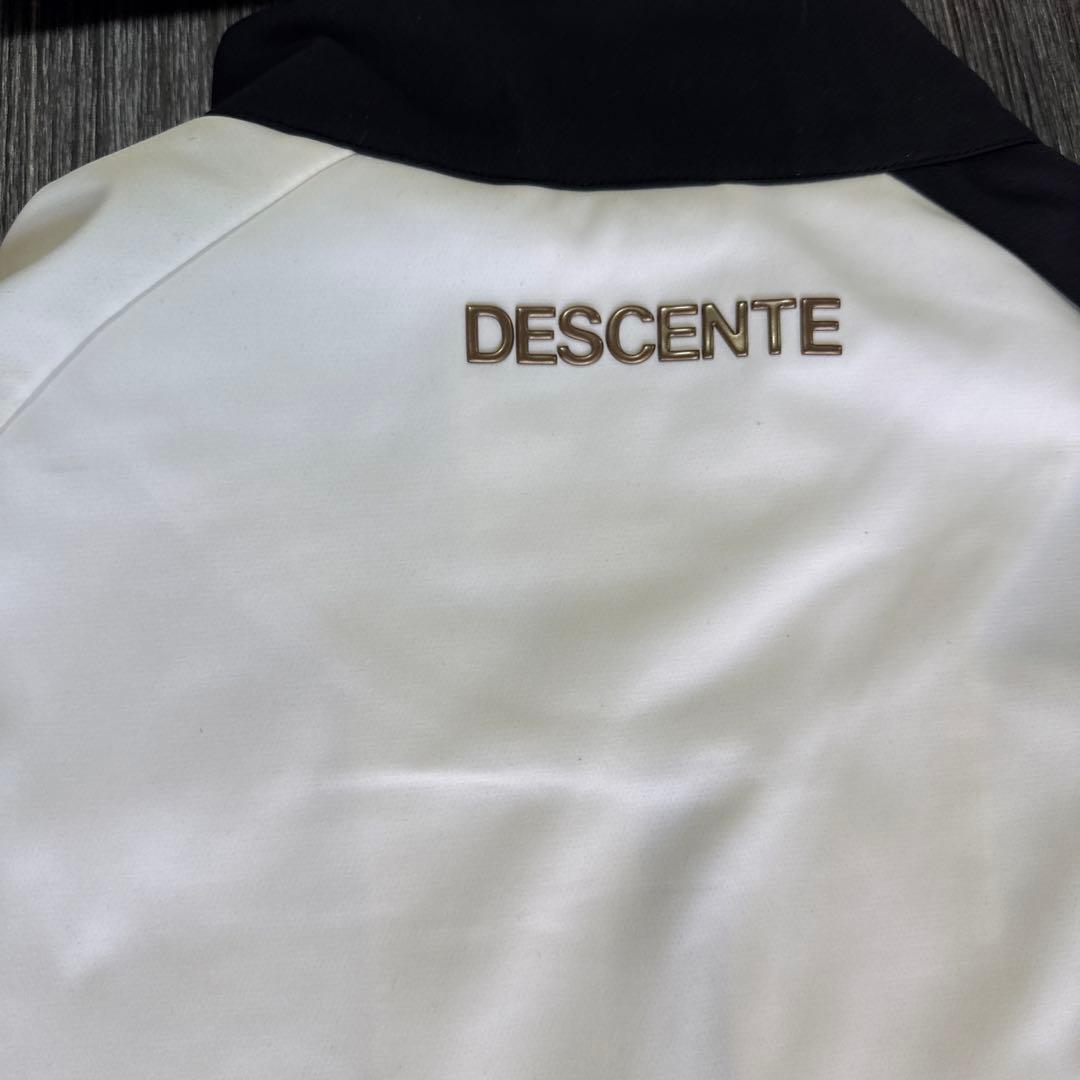 DESCENTE ゴルフジャケット レディース L ホワイト/ブラック