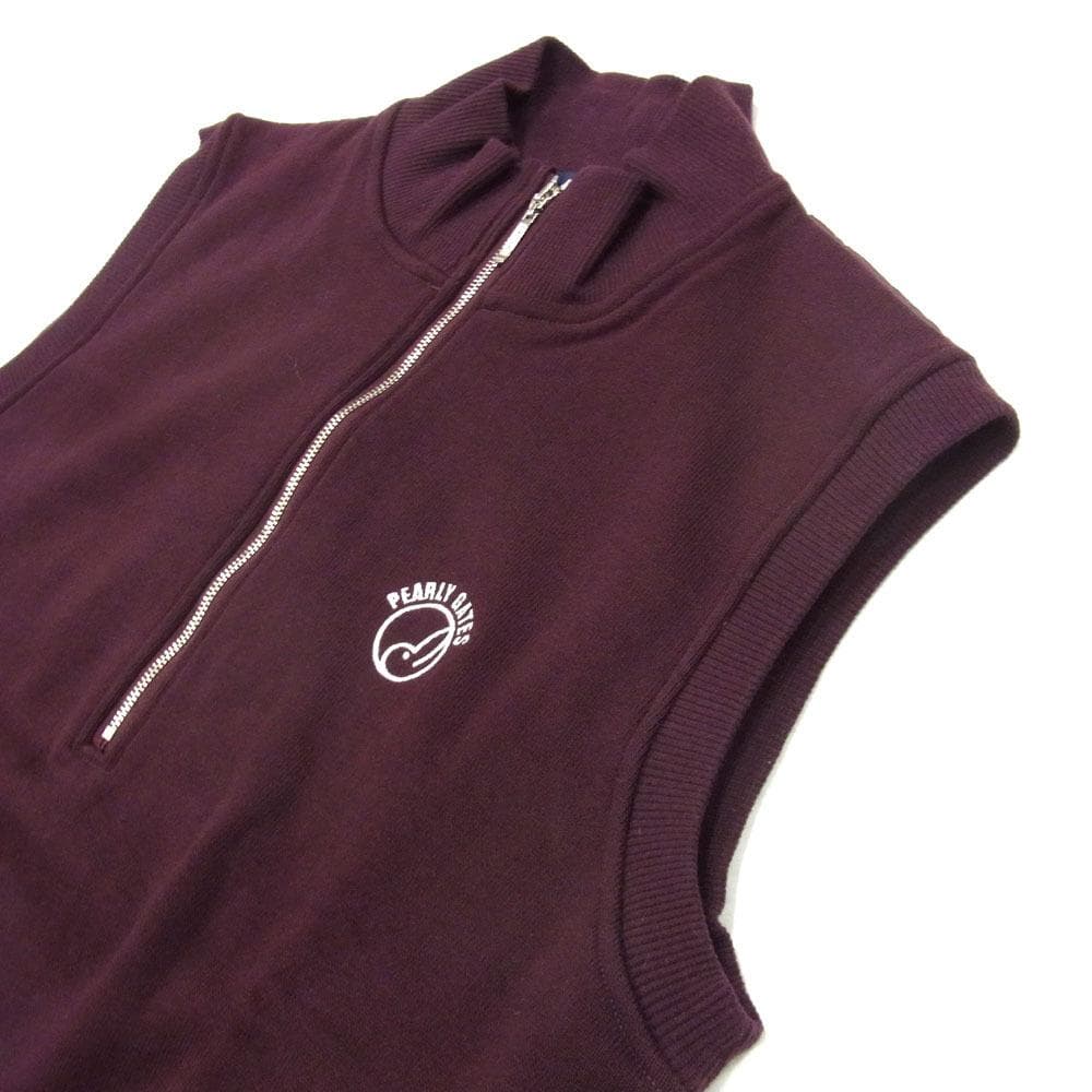 ✈ 美品　パーリーゲイツ　スウェット　ベスト ジレ　ロゴ　１　レディース M　綿