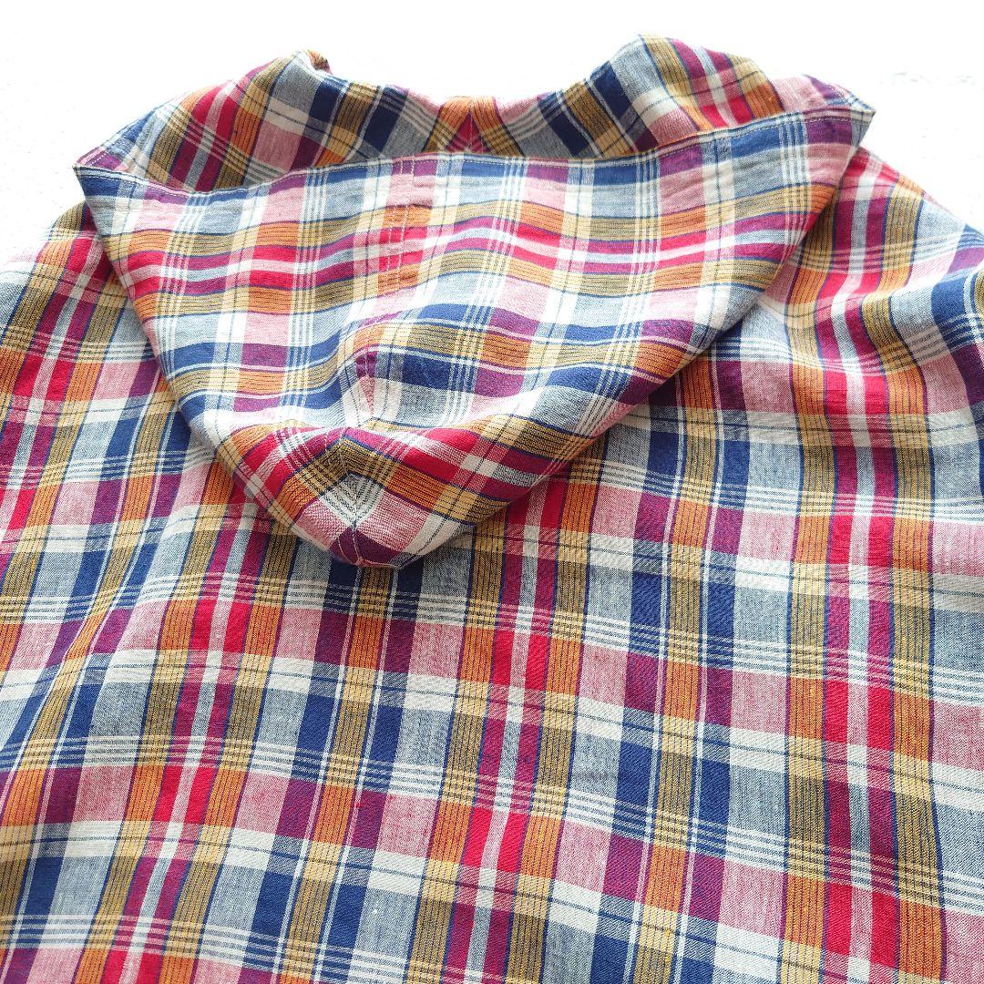 45R インドリネンマドラスのセーラードレス 45rpm