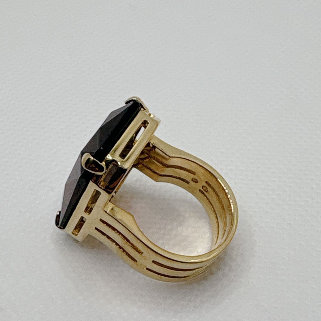 スワロフスキー SWAROVSKI リング クリスタル ゴールド　指輪 14号