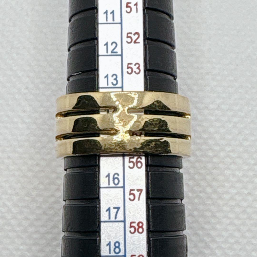 スワロフスキー SWAROVSKI リング クリスタル ゴールド　指輪 14号