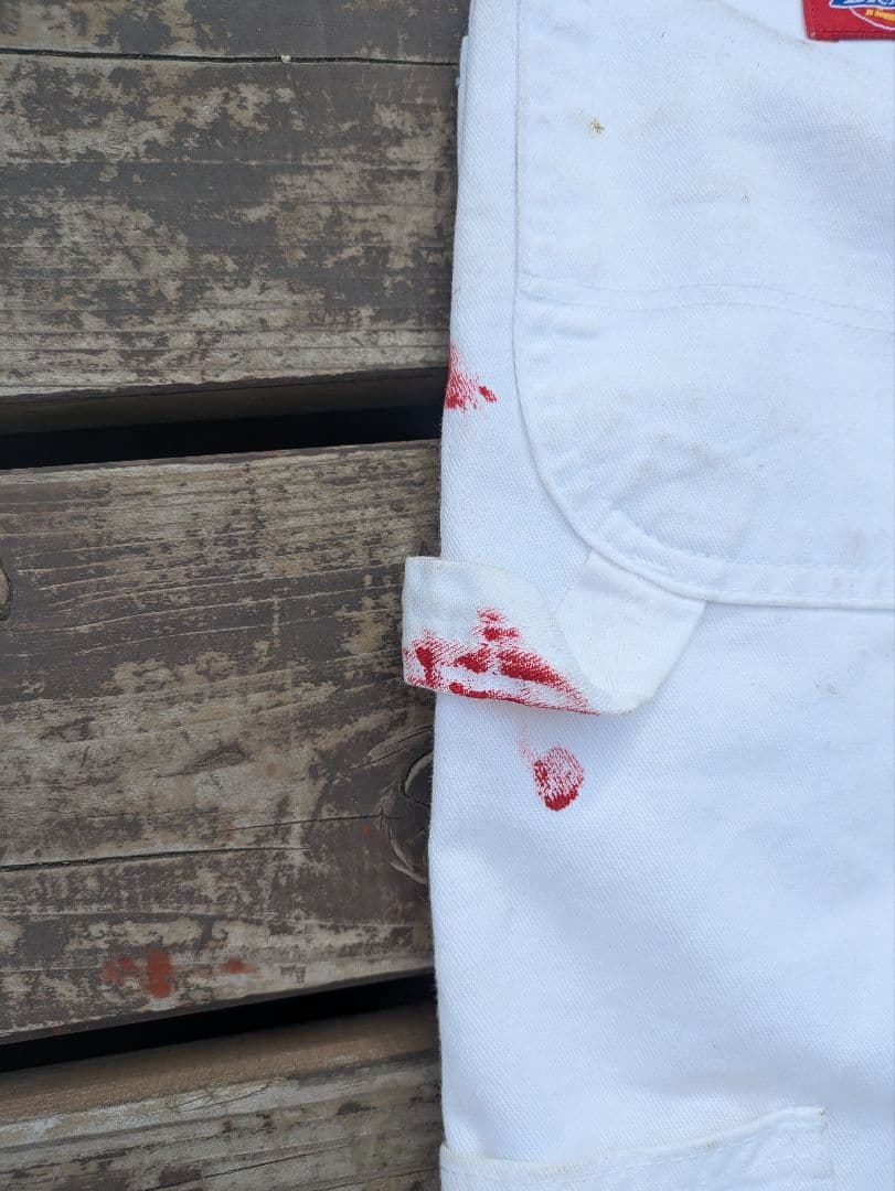 うた坊 ディッキーズ Dickies ペインターパンツ ペンキ ホワイト