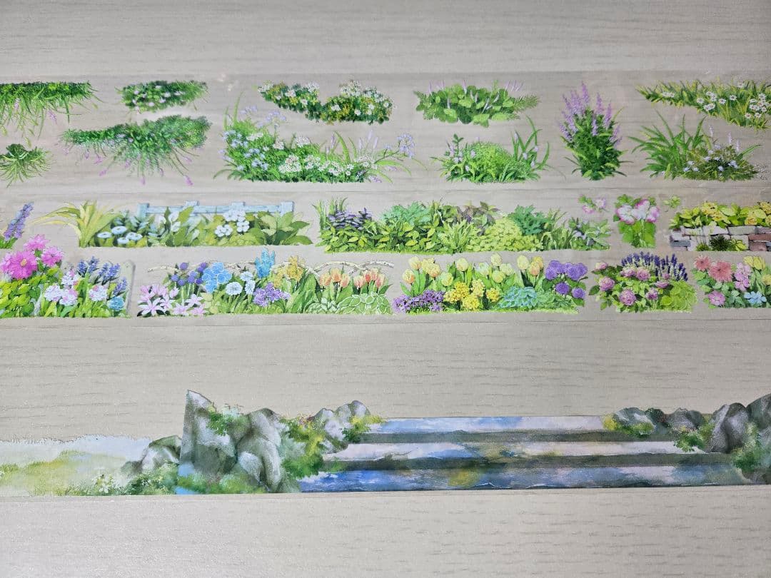 ナンさん　海外マステ　装飾　風景　背景　雲　PETマステ　まとめ売り