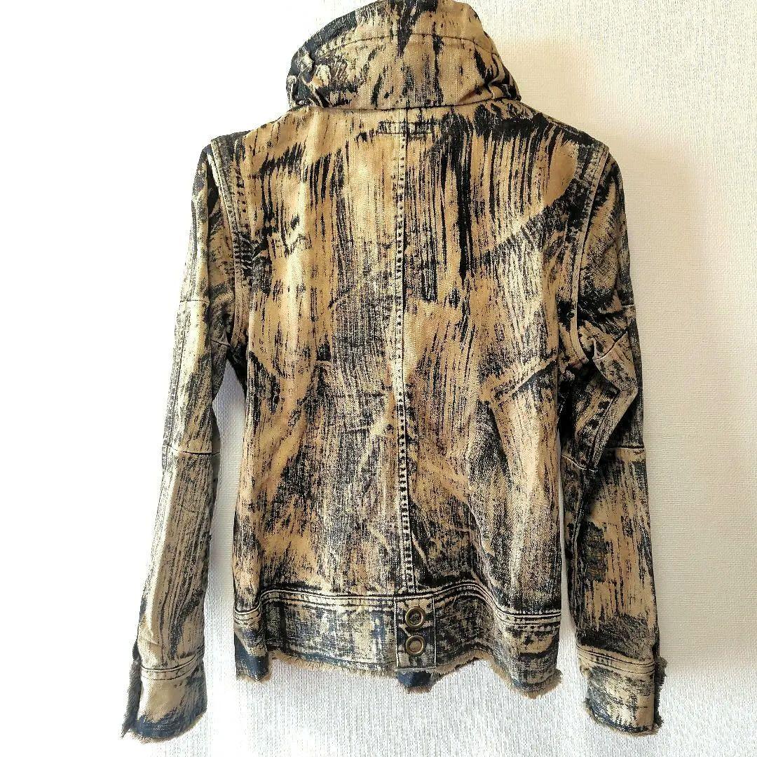 Archive ブリーチ＆グランジ加工ハトメ付きデニムジャケット 00s y2k