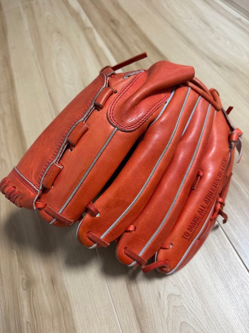 横*山様 アンダーアーマー Under Armour 硬式グローブ オレンジ　投