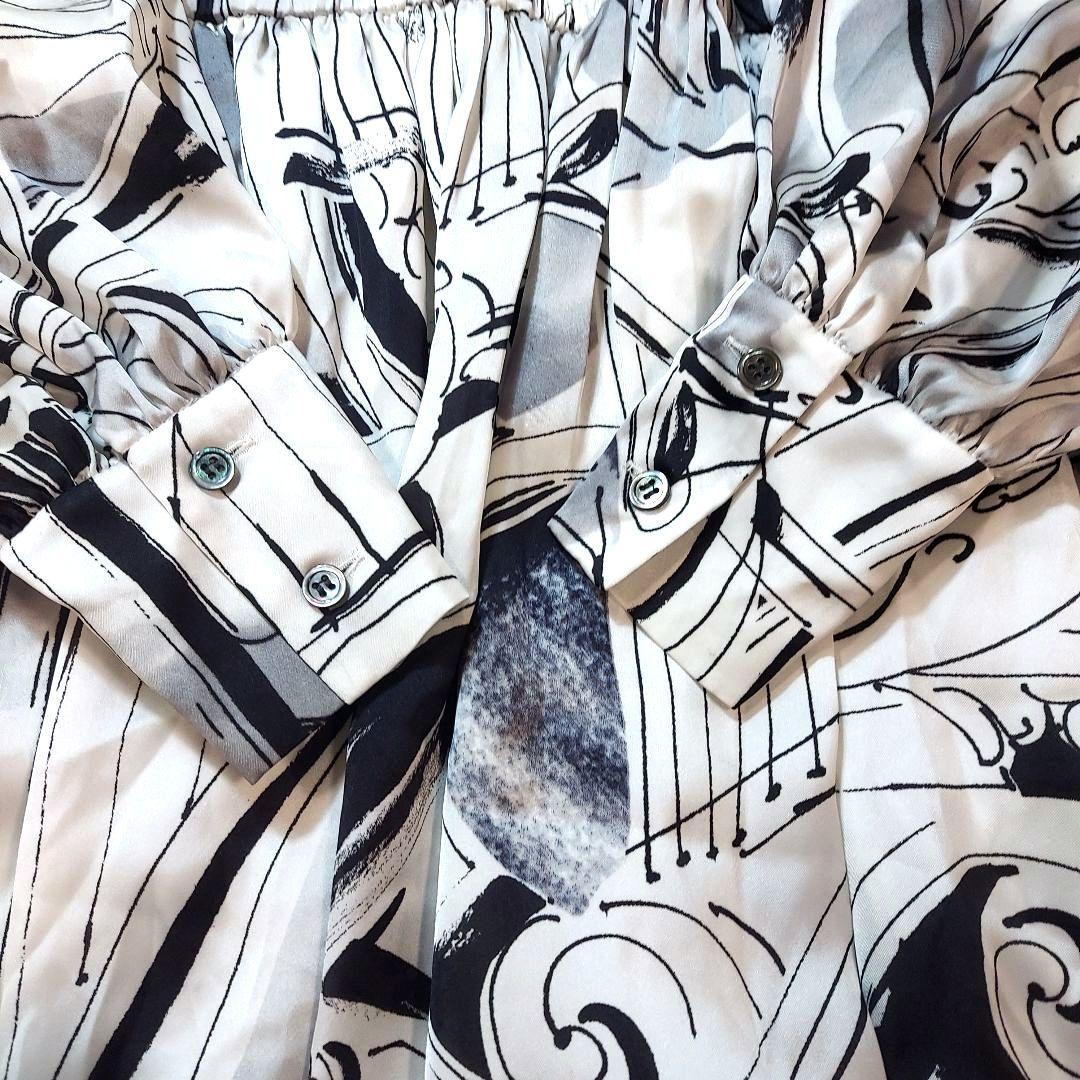 ダーマコレクション　美品　ロングワンピース　ツイストデザイン　上品　ウエストゴム