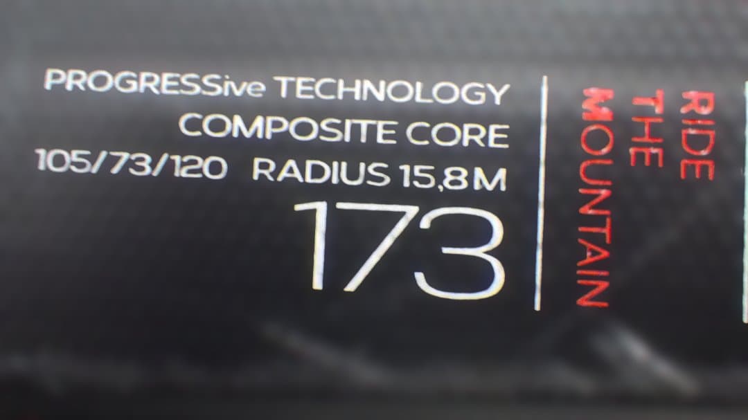 VOLKL RTM TIP ROCKER 173 カーボンスキー板 黒/赤 訳有