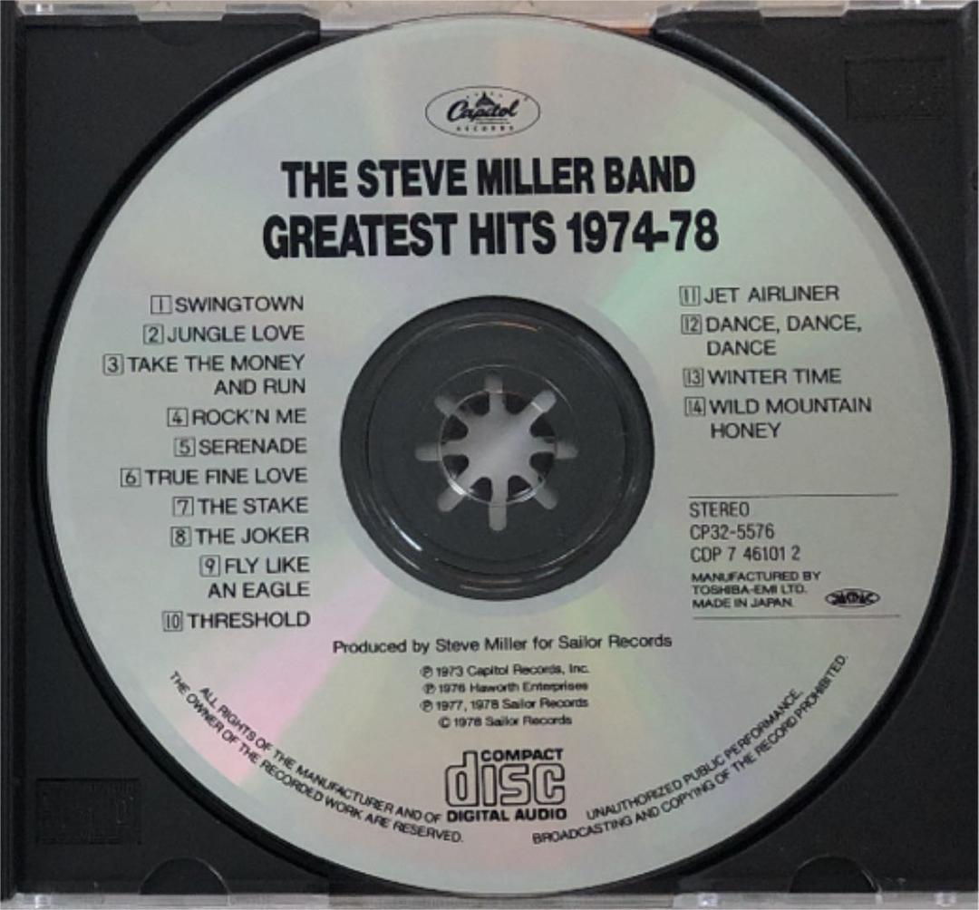 帯付き！国内盤！Steve Millar Band/ GREATEST HITS